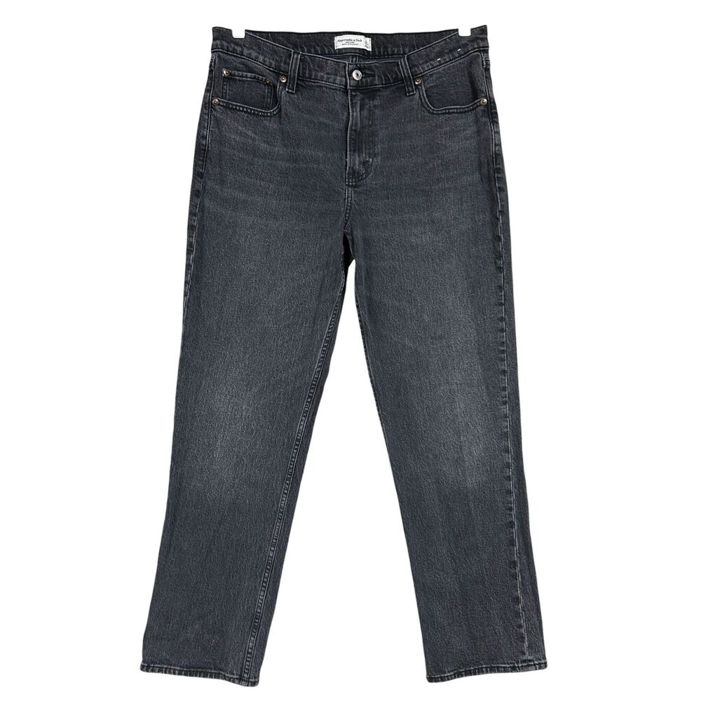 Abercrombie & Fitch Mid Rise 90s Straight Jeans Sz 31